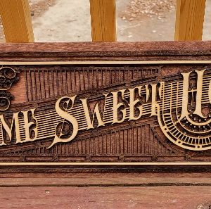 Laser Cut Wall Sign - Home Sweet Home - 3 Layers