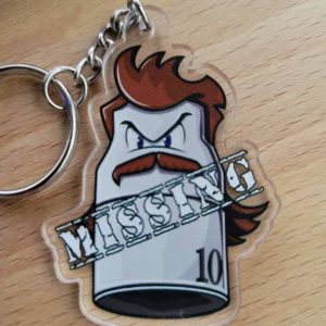 Mr. 10mm Socket Gone Missing Keychain - Mullet Edition
