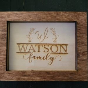 Framed Personalized Monogram and Name - 18 Styles