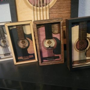 Framed Acoustic Guitar Wall Art – Custom 3D Music Decor