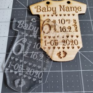 Baby Stats Christmas Ornament - Personalized