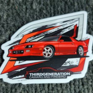 Third Generation Camaro and Firebird Club Sticker (3") – Brian Johnson Edition