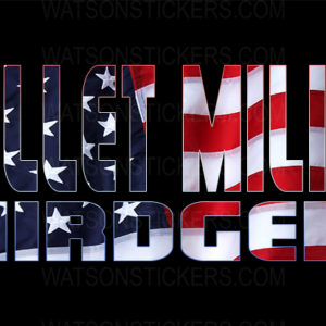 Mullet Militia License Plate - American Flag 1