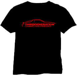 Third Generation Camaro and Firebird Club Shirt
