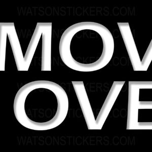 License Plate - Move Over