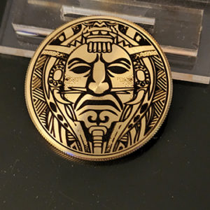 30mm Aztec Warrior Coin