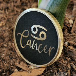 Cancer Zodiac Coin – 30mm Brass Astrology Token