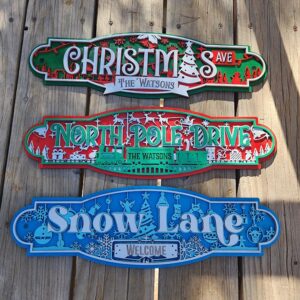 Christmas Street Signs - 3 Styles to choose from!