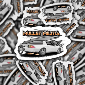 Mullet Militia Club Sticker (3") - Matt Walter Edition
