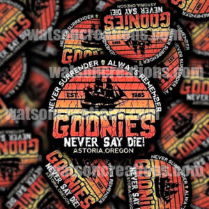 Goonies Never Say Die! 4" Sticker (2 Pack)